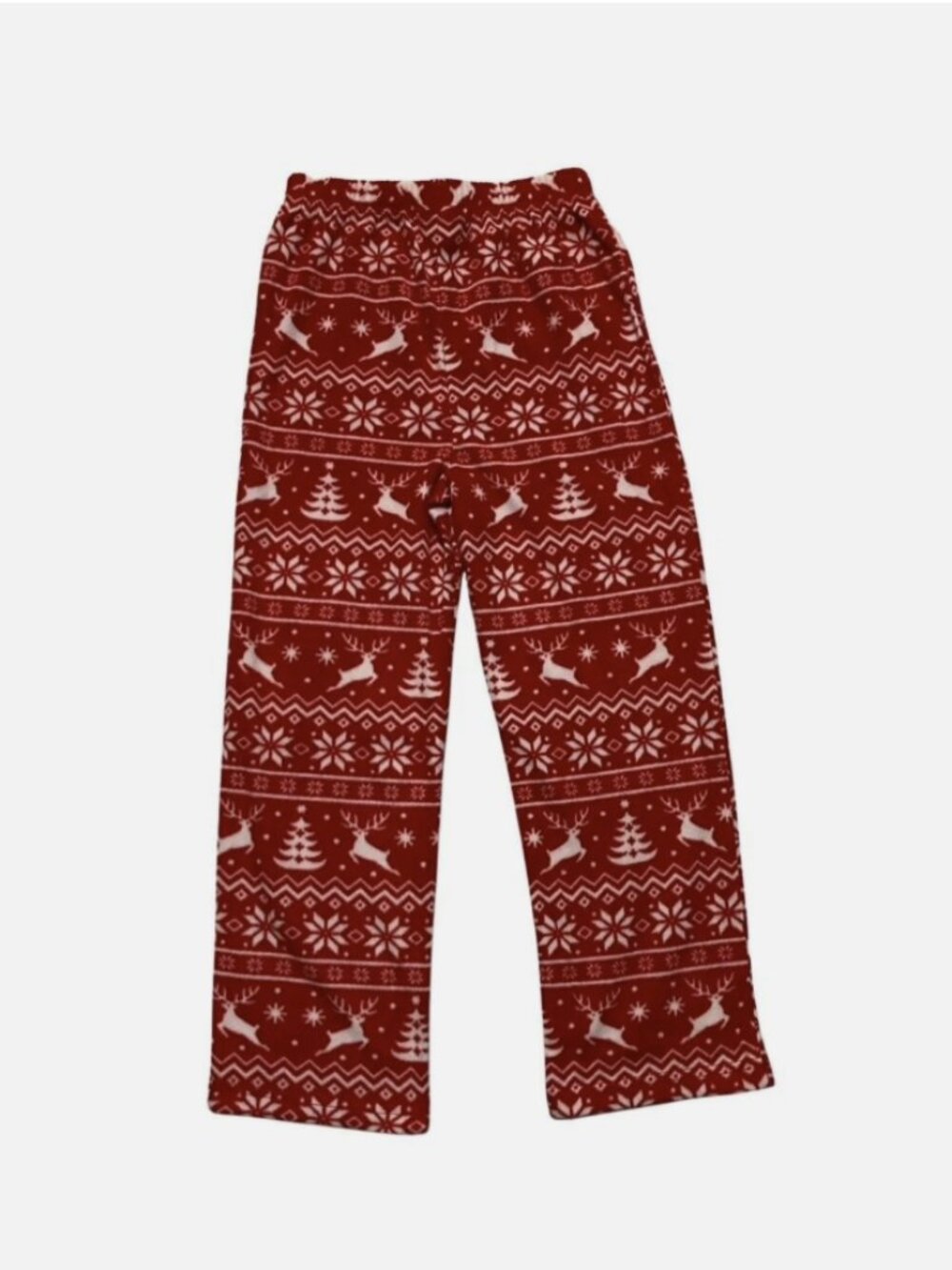 HOLIDAY LANE Kids Deer Fair Isle Flee Deer Fair RED NWT - Picture 2 of 2